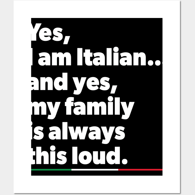 Italia product - Funny Italian Family print Wall Art by Vector Deluxe